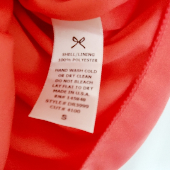 Everly tangerine geometric print swing dress - Picture 3 of 6